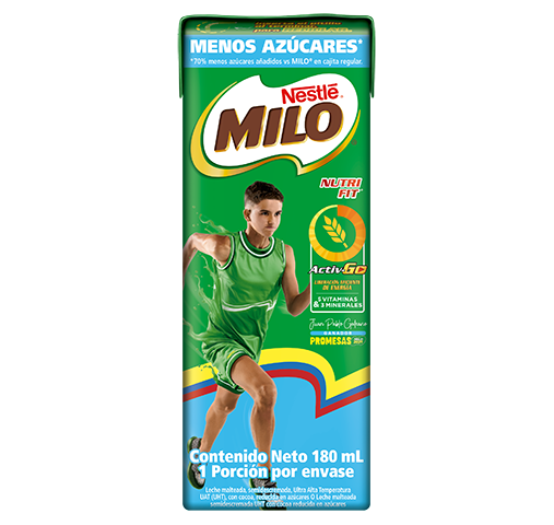 Milo en cajita menos azucar