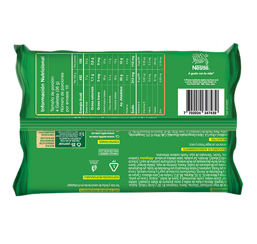 Galleta MILO chocointense Back