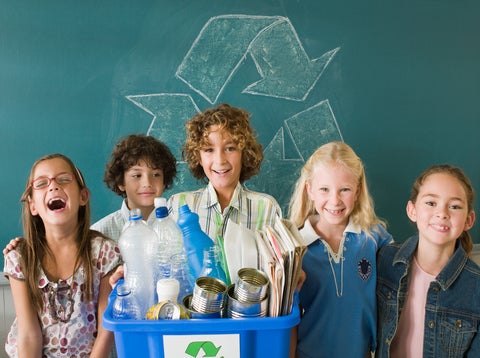 contenedores reciclaje niños