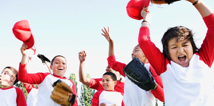 Equipo de beisbol niños