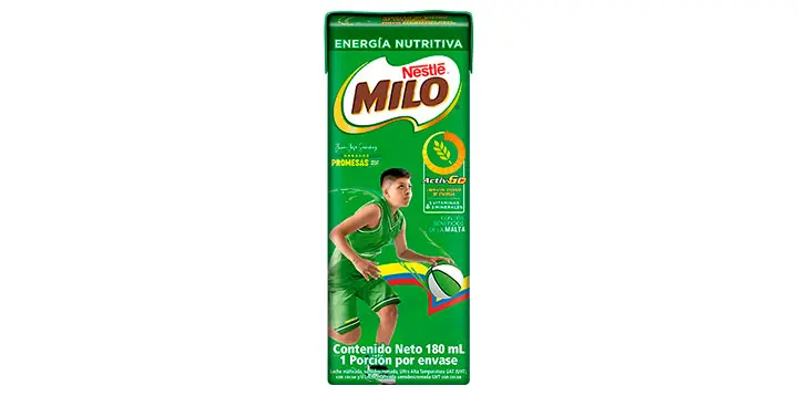 Presentación de MILO® en cajita para complementar las onces del colegio de tus hijos