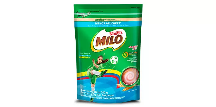  Presentación de MILO® NUTRIFIT para preparar en desayunos de cumpleaños nutritivos 