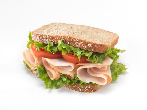 Sandwich de jamón ideal para una lonchera saludable