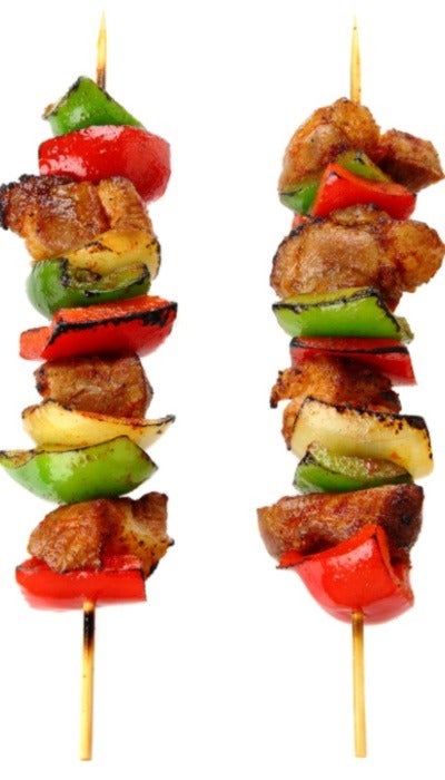 Brochetas de pollo para la lonchera 