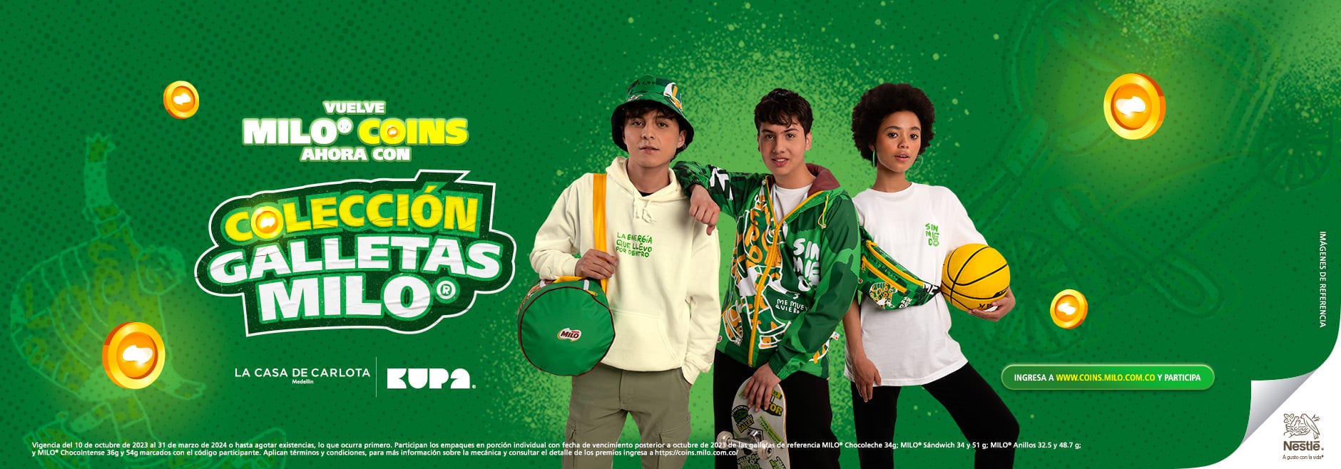 banner milo coins