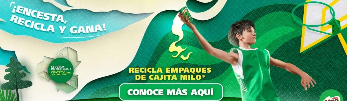Banner escuela de reciclaje MILO®