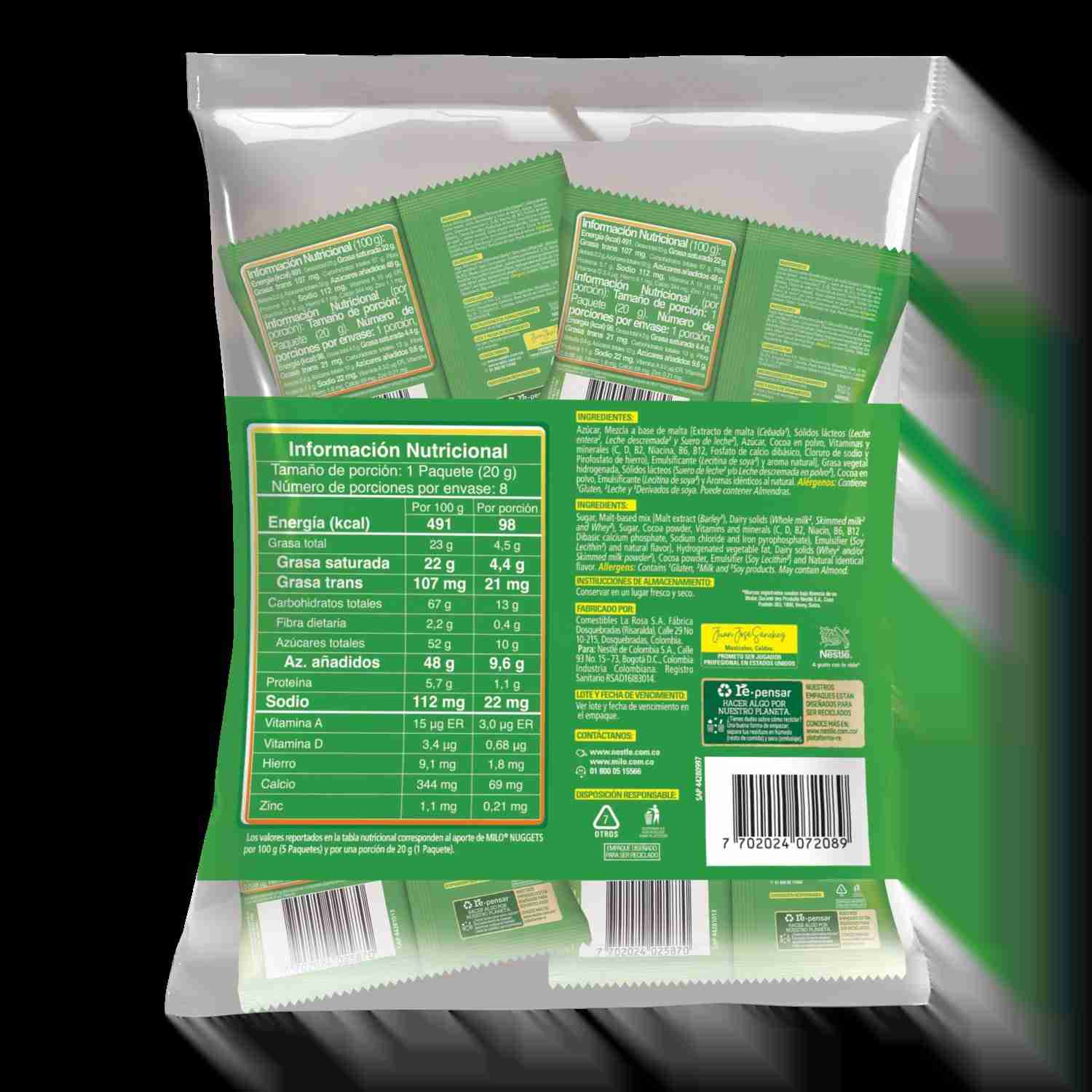 Milo Nuggets Back